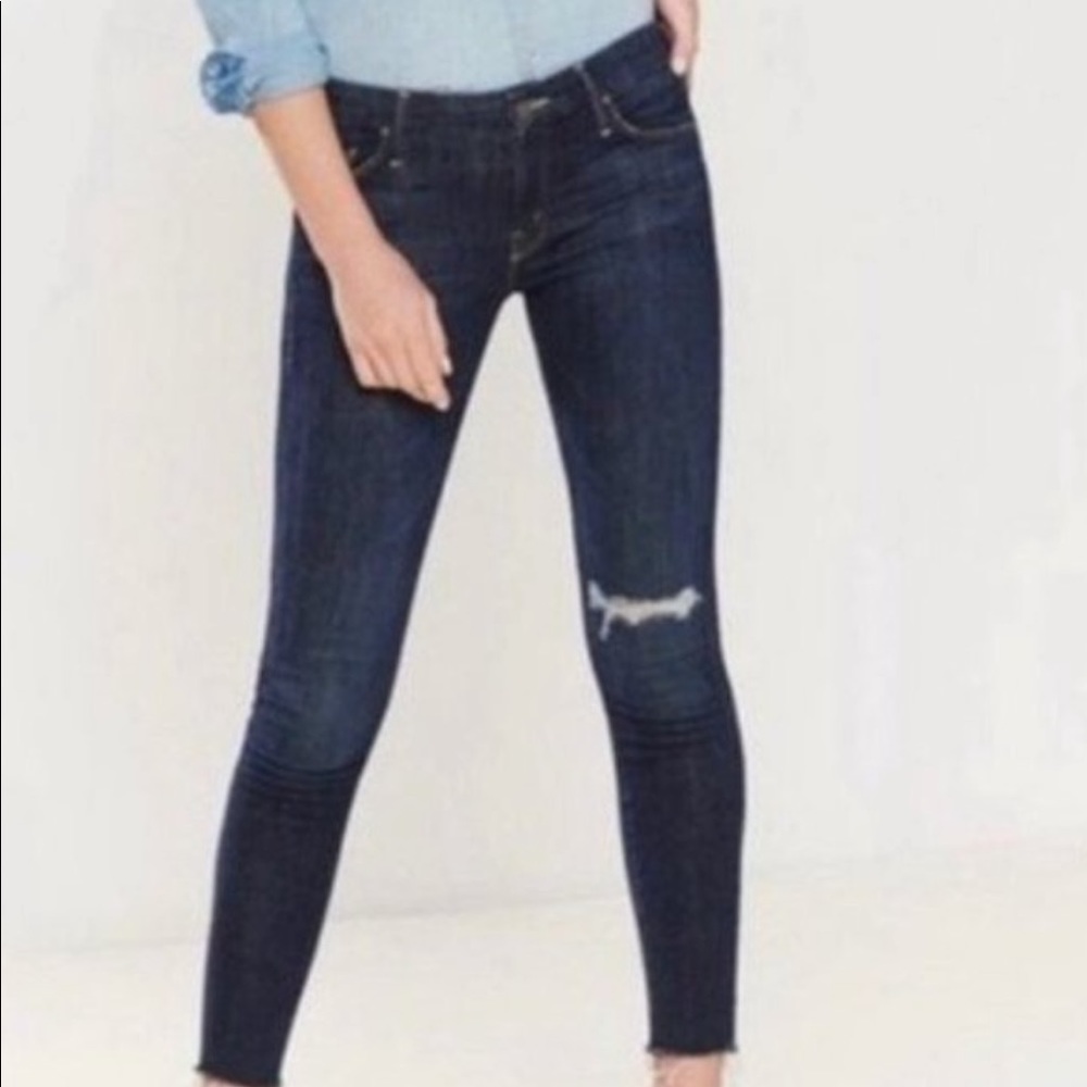 MOTHER Looker Ankle Fray in Partner in Crime size 26